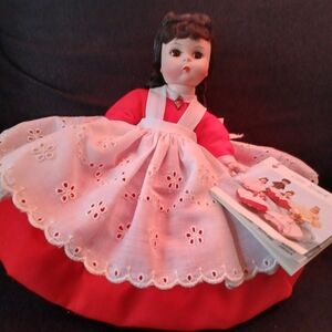 Madame Alexander Doll in Red and White Dress